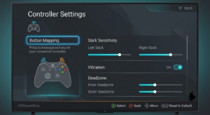 Controller Settings HSSGameStick